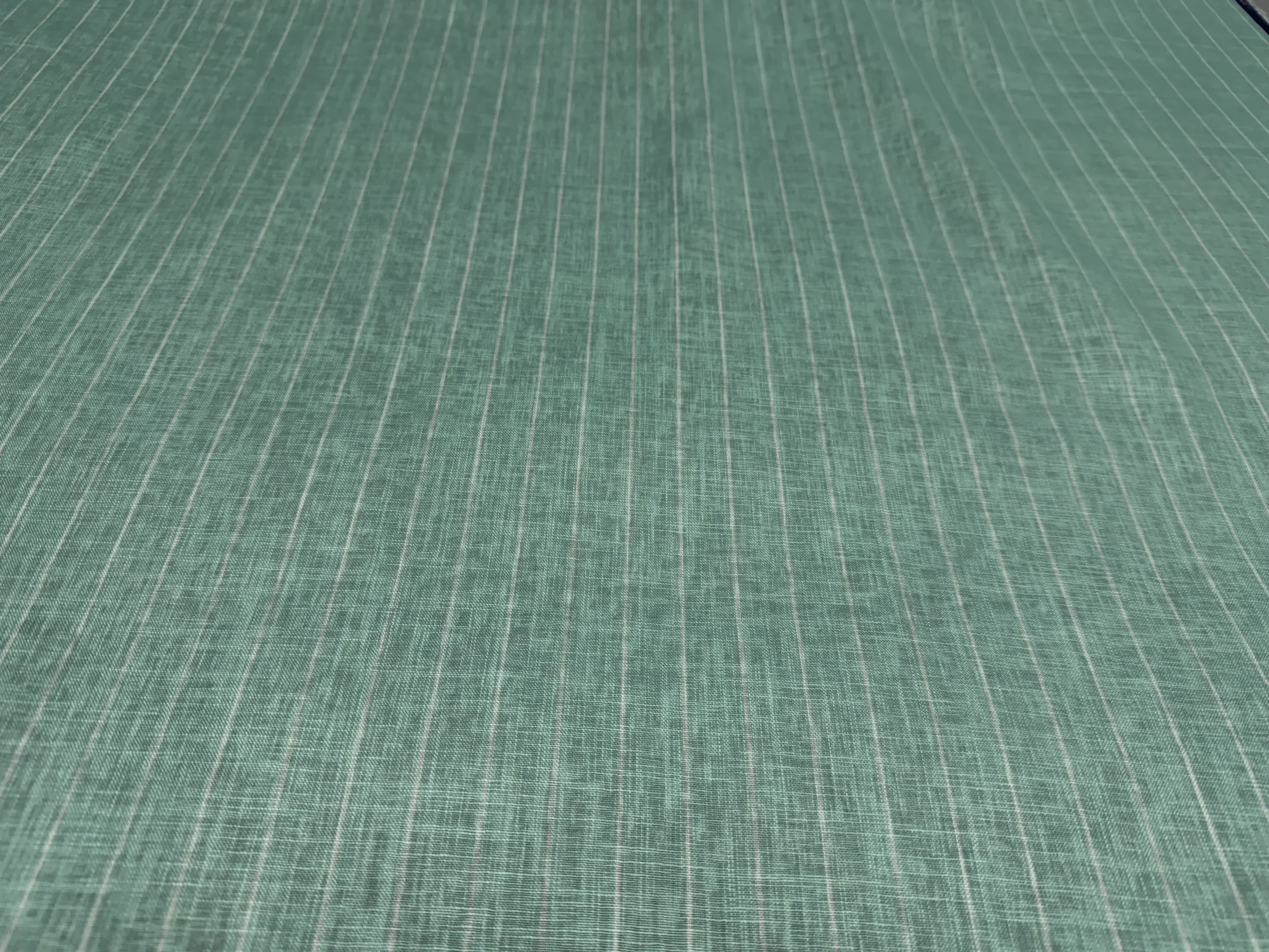 Dusty Sea Green Linen Slub Striped Kurta Fabric – Premium Unstitched Summer Ethnic Wear Material for Men