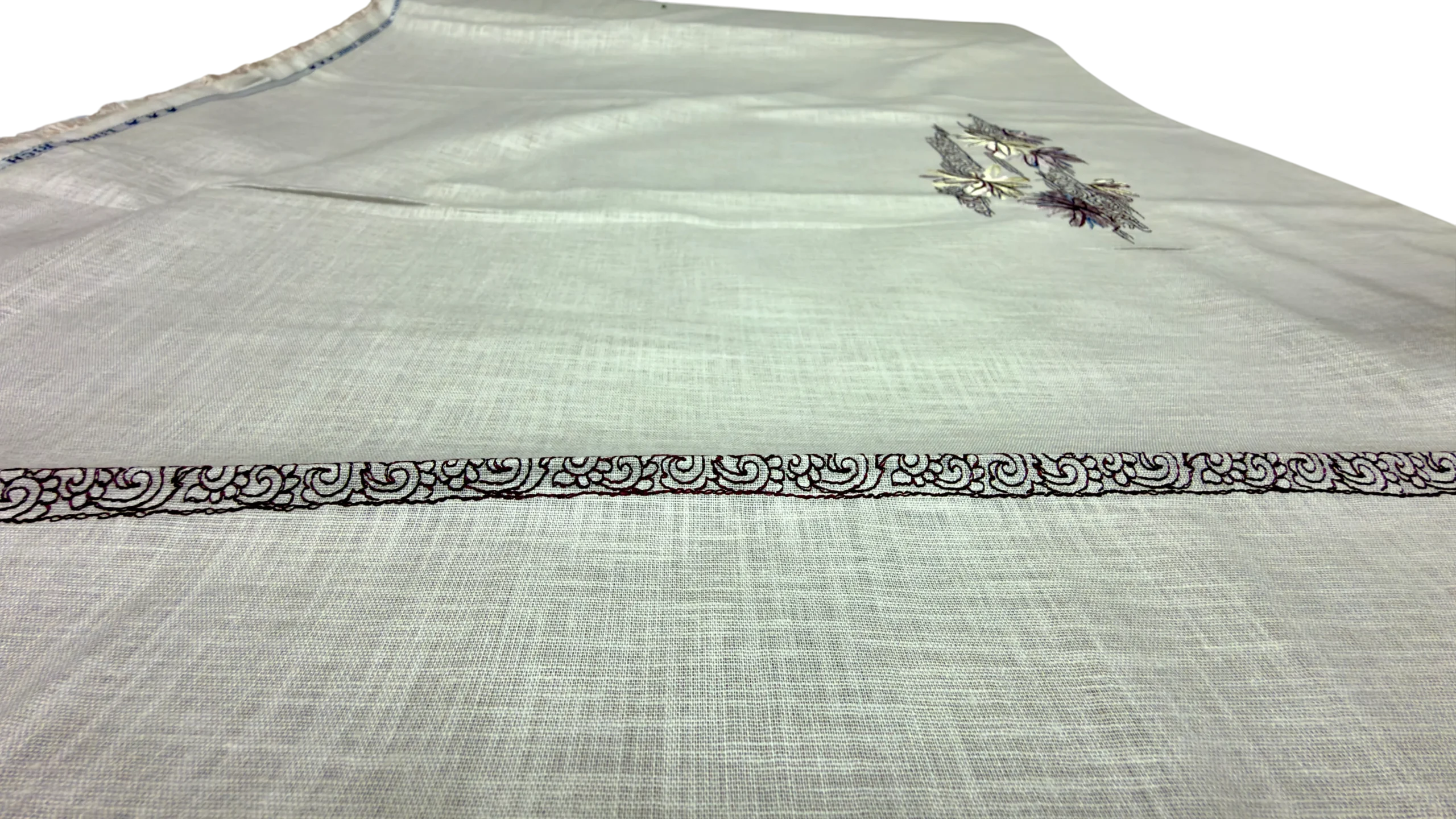 Sand Beige Cotton Linen Kurta Fabric