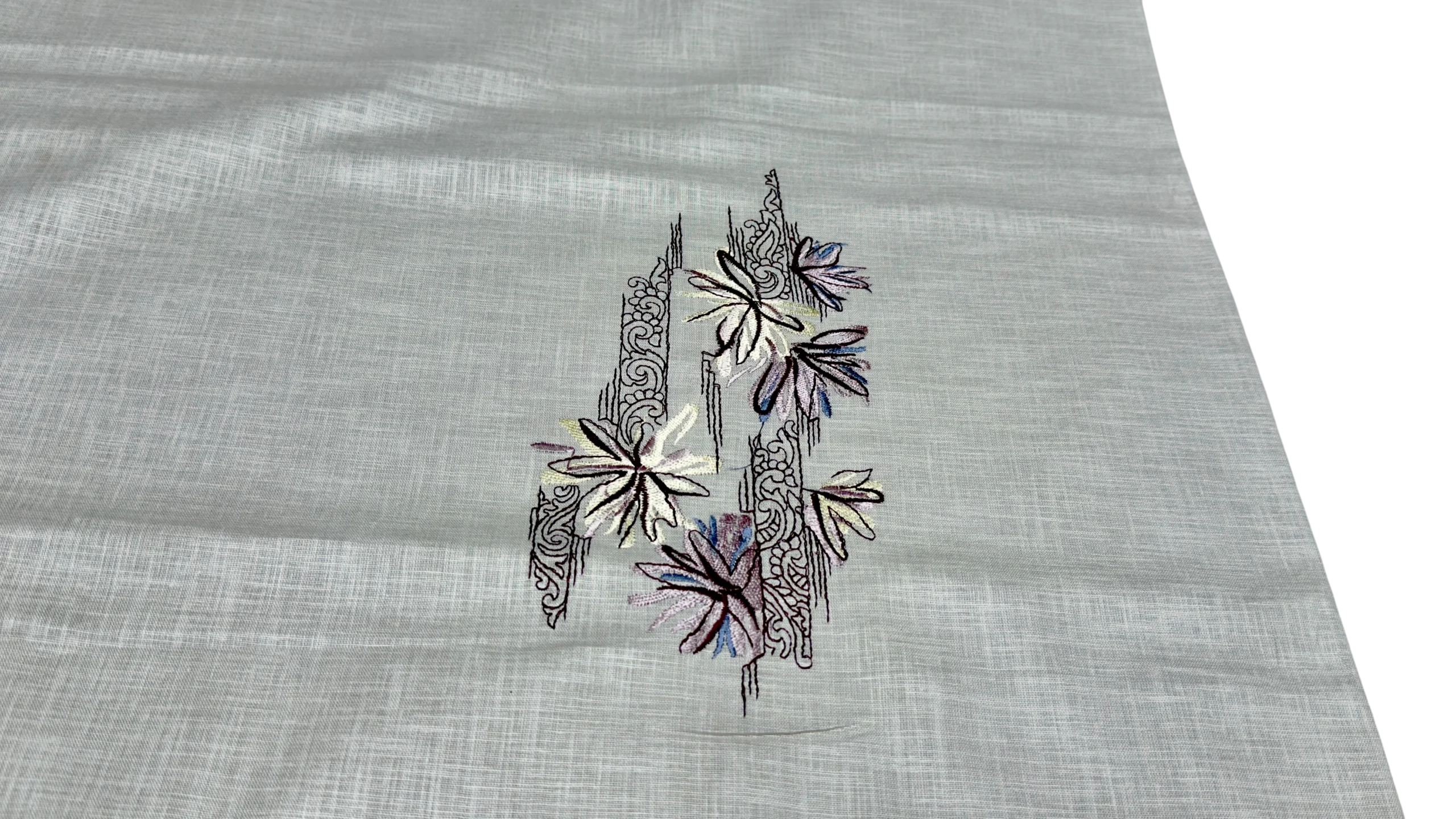 Sand Beige Cotton Linen Kurta Fabric