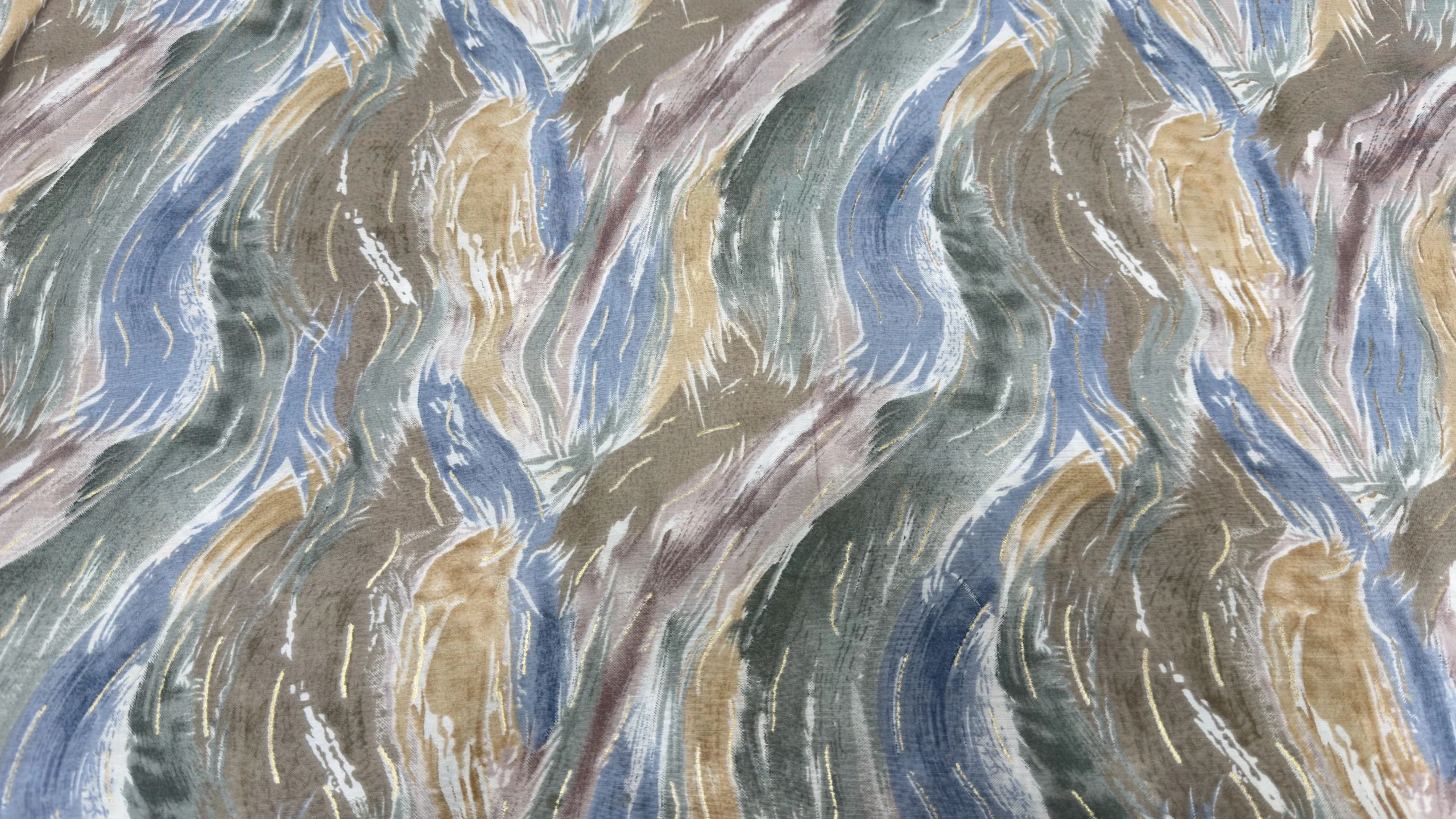 Ocean Sage Cotton Kurta Fabric