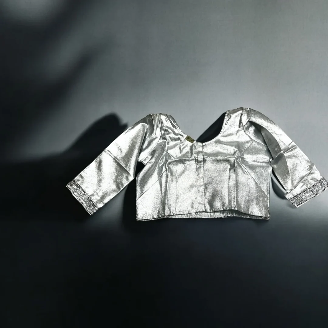Simar Fabric Silver Blouse 1