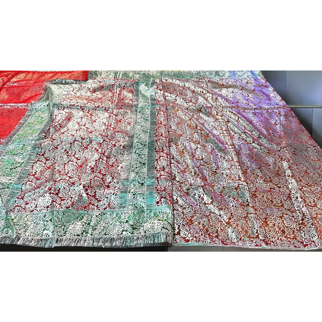 Green Chhaapa Saree 4