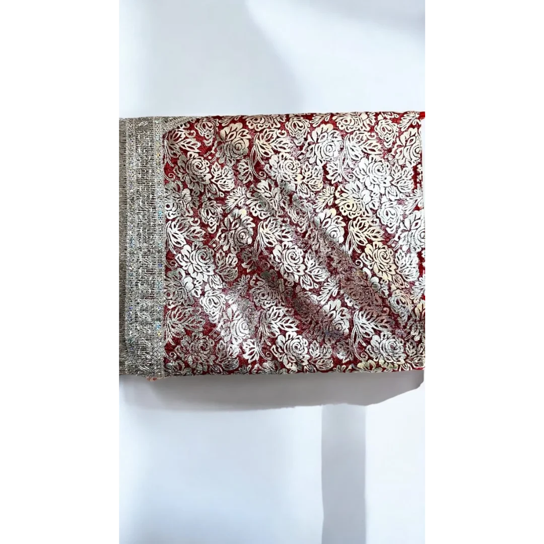 Maroon Chhaapa Saree 3