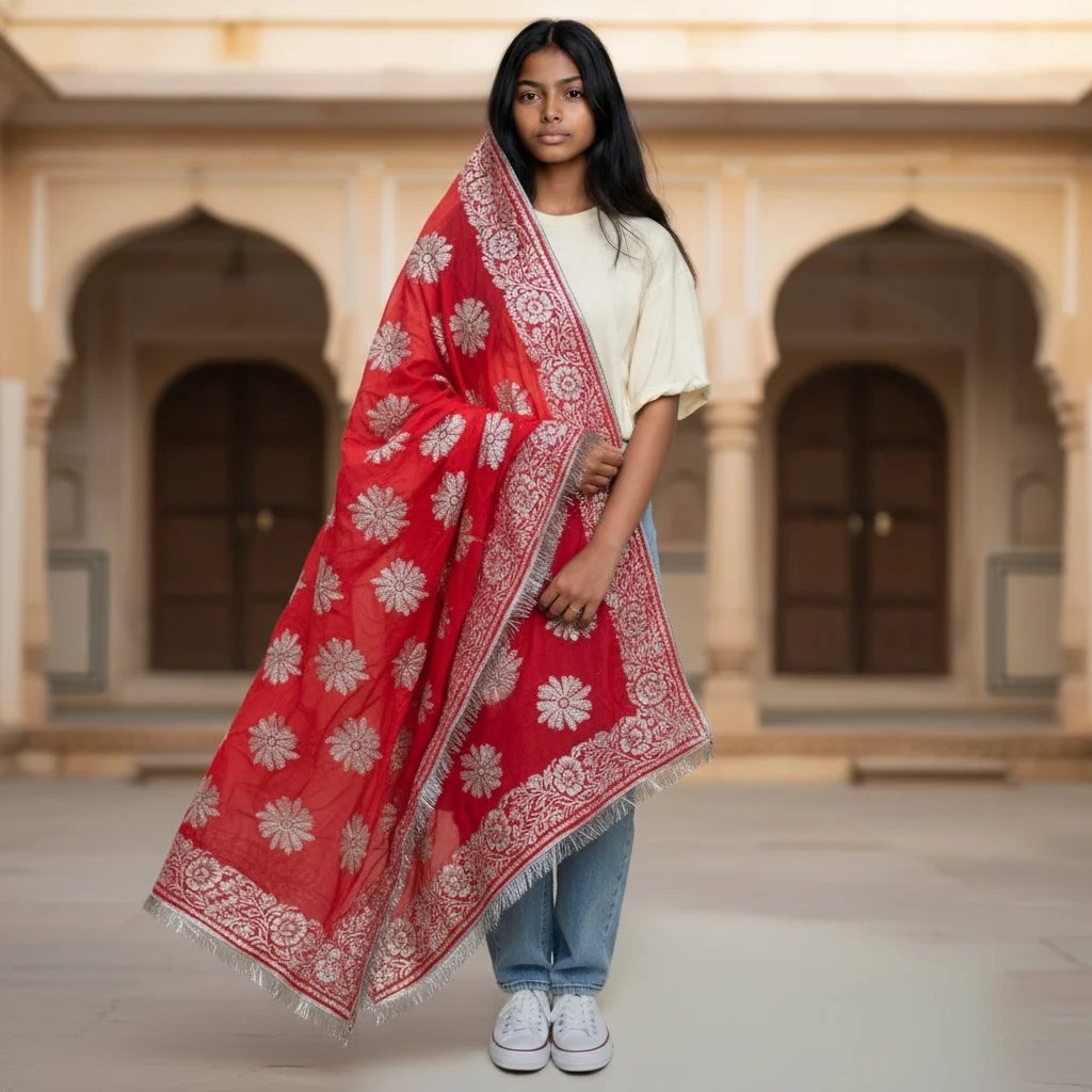 Tabbaq Chhaapa Dupatta/Chundri