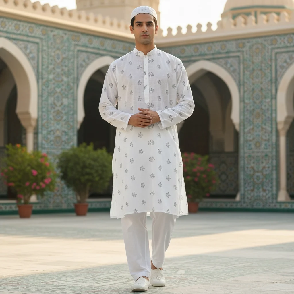 Linen Cotton Unstitched Kurta