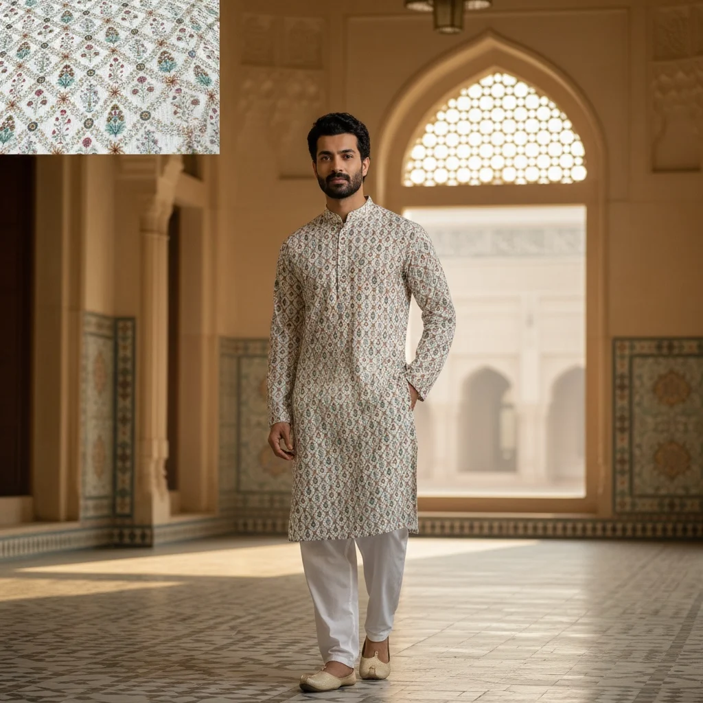 Turkish linen kurta fabric