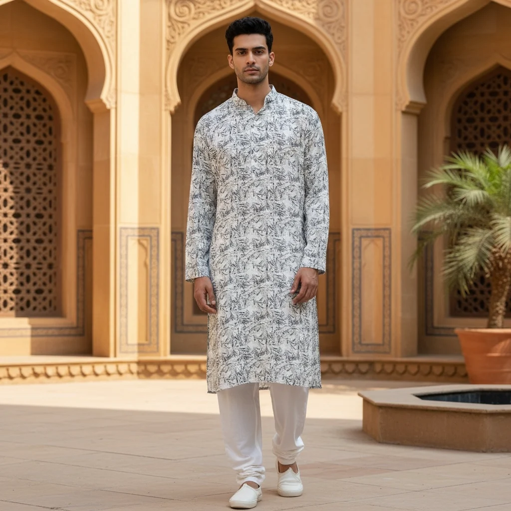 Pure Cotton Kurta Fabric