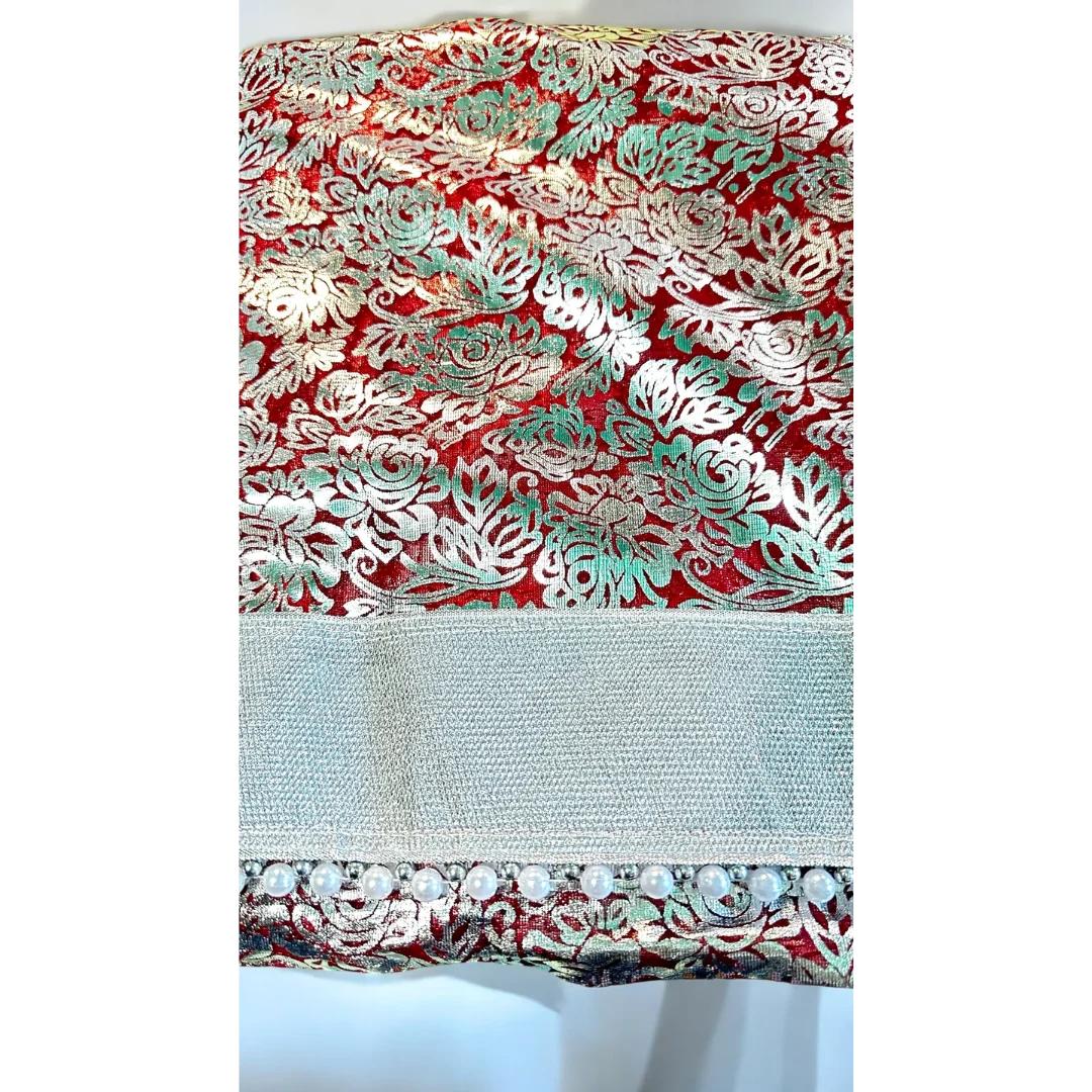 Rich Maroon Chhaapa Saree