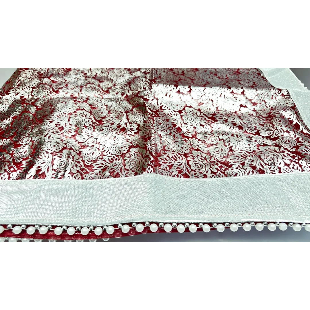 Rich Maroon Chhaapa Saree 2