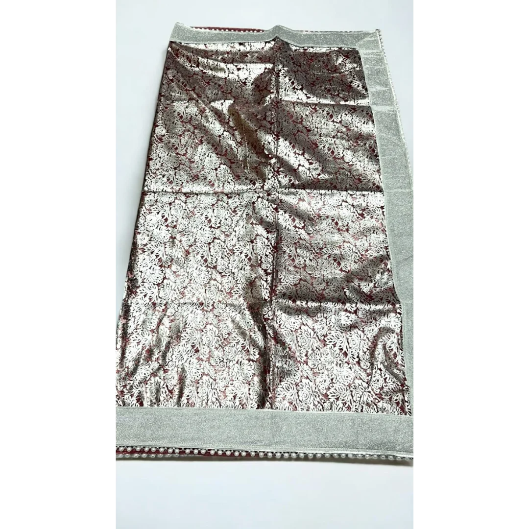 Rich Maroon Chhaapa Saree 3