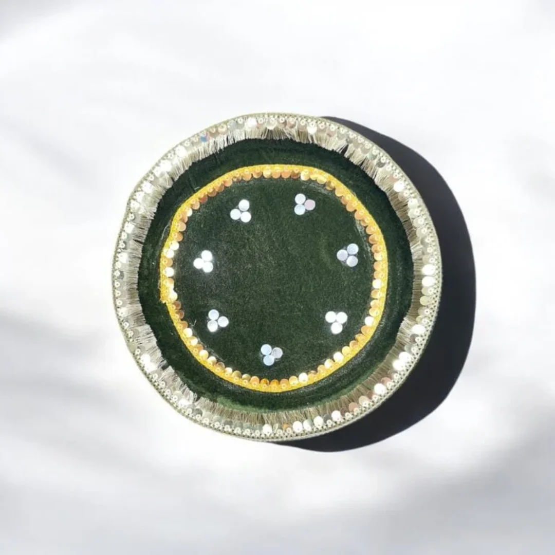 Steel Wedding Mehandi Thali 4